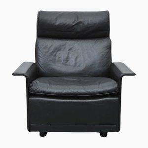Black Leather 620 Armchair by Dieter Rams for Vitsoe