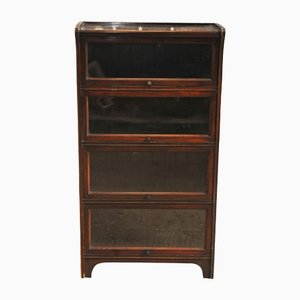 Early 20th-Century Four Tier Glazed Barristers Bookcase