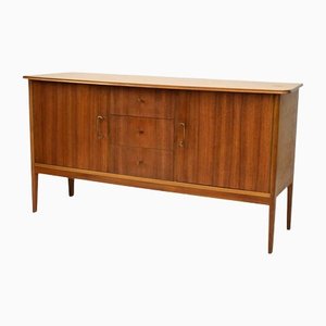 Mid-Century Rosewood and Teak Credenza with Two Doors & Three Central Drawers by Peter Hayward for Vanson, 1950s