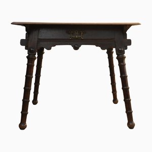 Late Victorian Arts and Crafts Ecclesiastical Solid Oak Table in the style of Morris & Co. & E.W. Godwin
