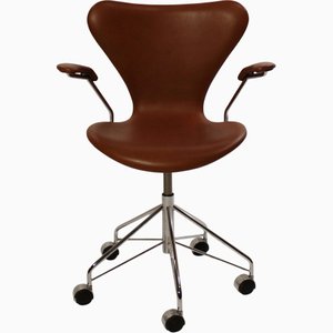 Model 3217 Seven Office Chair by Arne Jacobsen and Fritz Hansen, 1950s