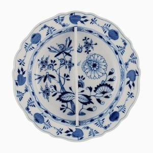 Scodella grande antica in porcellana blu di Meissen