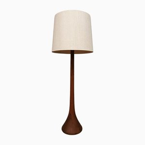 Lampadaire Teardrop Mid-Century en Teck de Domus, Danemark