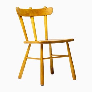Danish Solid Birch Chairs, Set of 4