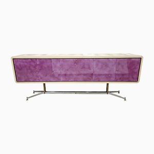Mid-Century Leather Sideboard by Enzo Missoni, 1960s