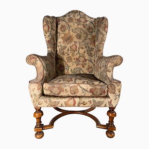 William & Mary Wingback Country House Bibliothek Sessel