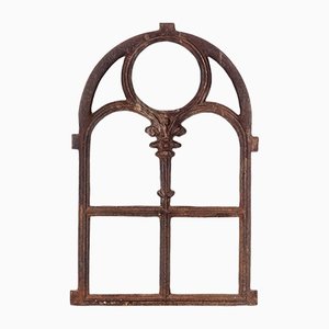 Small 19th Century Gothic Revival Cast Iron Window Frame