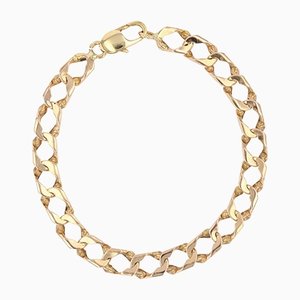18 Karat Rose Gold Curb Bracelet, 1960s