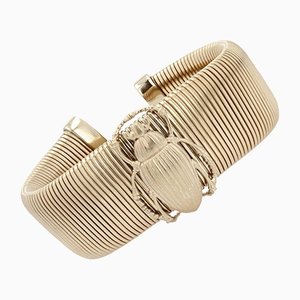 Modernes Vermeil Skarabäus Armband