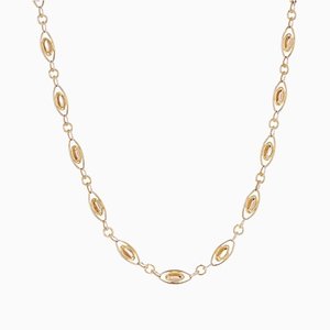 20th Century French 18 Karat Rose Gold Long Necklace