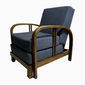 Art Deco Folding and Reclining Armchair
