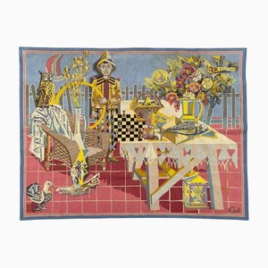 Mid-Century French Aubusson Tapestry by Krol