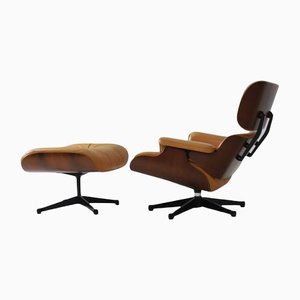 670/671 Lounge Chair & Ottoman by Charles & Ray Eames for Vitra, Set of 2