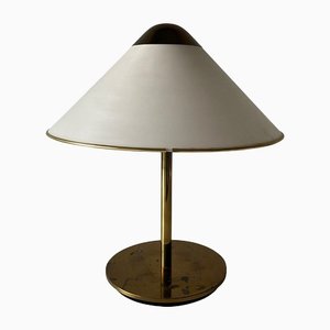 Lampe de Bureau Mid-Century en Verre Acrylique et Laiton, Allemagne, 1950s