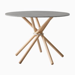 Hector 105 Dining Table in Light Concrete by Eberhart Furniture