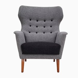Danish Relax Armchair in Wool Fabric, 1960s
