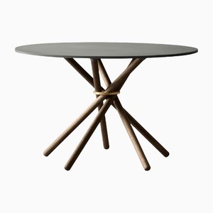 Hector 120 Dining Table (Dark Concrete) by Eberhart Furniture