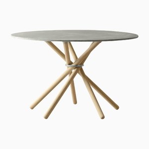 Hector 120 Dining Table (Light Concrete) by Eberhart Furniture