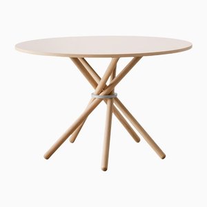 Hector 120 Dining Table (Powder Linoleum) by Eberhart Furniture