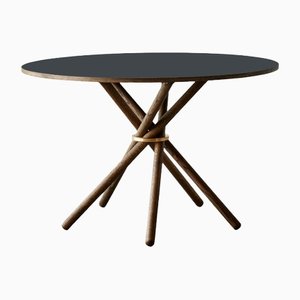 Hector 120 Dining Table (Nero Linoleum) by Eberhart Furniture