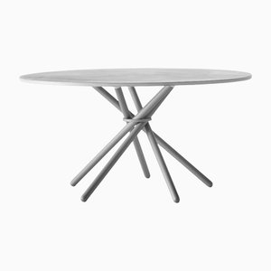 Hector 140 Dining Table (Light Concrete) by Eberhart Furniture