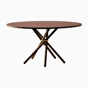 Hector 140 Dining Table (Burgundy Linoleum) by Eberhart Furniture