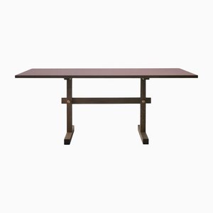 Gaspard 180 Dining Table (Burgundy Linoleum) by Eberhart Furniture