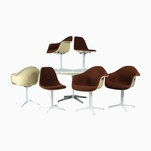La Fonda Tisch und 6 Stühle von Charles & Ray Eames für Vitra, 7er Set