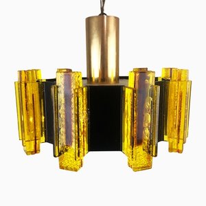 Vintage Danish Pendant Light by Claus Bolby for Cebo Industry, 1975