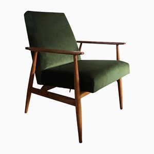 Mid-Century Green Armchair by Henryk Lis, 1960s, Set of 4