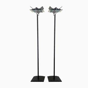 Dhiedron Floor Lamps by Giovanni Grignani for Lamperti, Set of 2