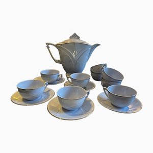 Servizio da tè in porcellana di RGK Czechoslovakia, set di 15