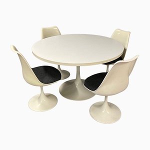 Tulip Round Dining Table & Chairs from Pastoe, 1970s, Set of 5