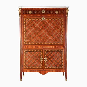 French Ormolu-Mounted Marquetry Secretaire Cabinet, 1775