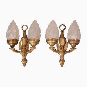 Classical Style Wall Lamps With Angels, Set of 2