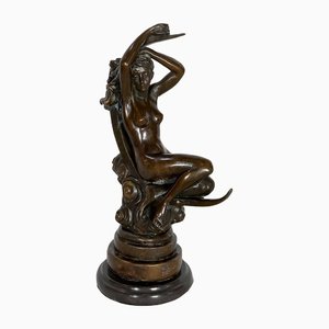 Bronze Diane Sculpture in the style of S. Denéchau, 1920
