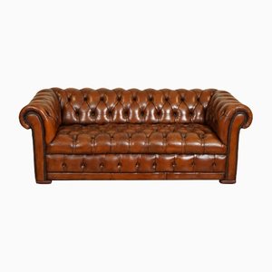 Whiskey Brown Chesterfield Club Gentleman's Sofa