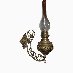 Brass Kerosene Oil Wall Lamp