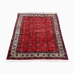 Square Turkish Kayseri Rug Hand Knotted in Beige Wool