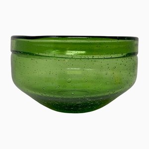 Green Glass Cup Attributed to Erik Höglund, 1960s