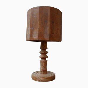 Mid-Century Swedish Pine Table Lamp