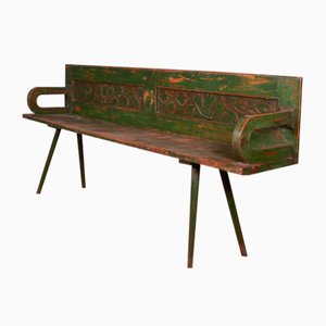 Austrian Painted Settle Bench