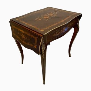 Antique French Rosewood Marquetry Inlaid Centre Table