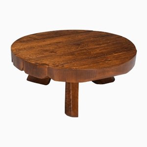 Tavolino da caffè Wabi-Sabi in legno, anni '50