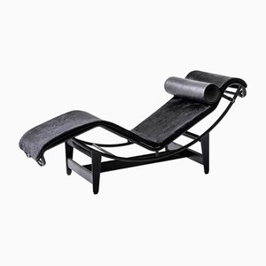 Chaise Longue LC4 Noire par Le Corbusier, Pierre Jeanneret & Charlotte Perriand pour Cassina