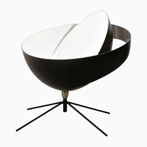 Lámpara de mesa Saturn Mid-Century moderna en negro de Serge Mouille