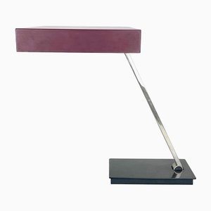 Lámpara de mesa Sputnik modernista en morado de Christian Dell para Kaiser Leuchten, años 70, Alemania