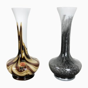 Vase Pop Art Vintage de Opaline Florence, Italie, 1970s, Set de 2