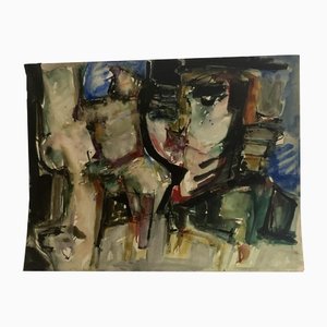 Saby Viricel Artias, Abstraction, 1963, Aquarelle et Encre