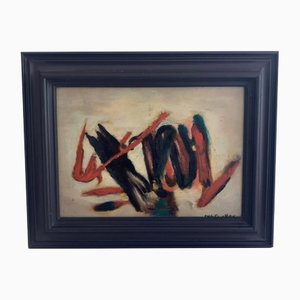 Engel Pak, Ame tourmentee, 1947, Oil on Canvas, Framed